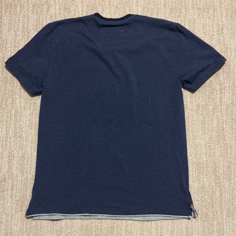 Descendant of Thieves Heathered Blue Short Sleeve Shirt Men's XL Casual Top - Picture 11 of 11